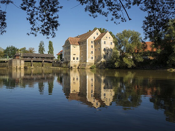 Blick auf die Berghofer Mühle (c) Bergmann.
