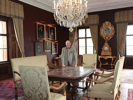 Innenraum des Schlosses Kornberg (c) G Lindhardt.