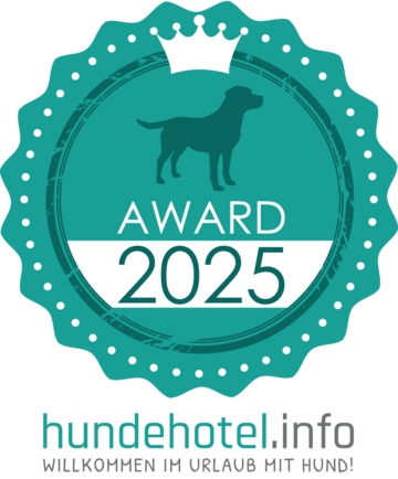 Auszeichnung von hundehotel.info für das Hotel das Eisenberg.