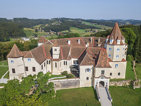 Schloss Korneuburg aus der Vogelperspektive (c) Franz Suppan.